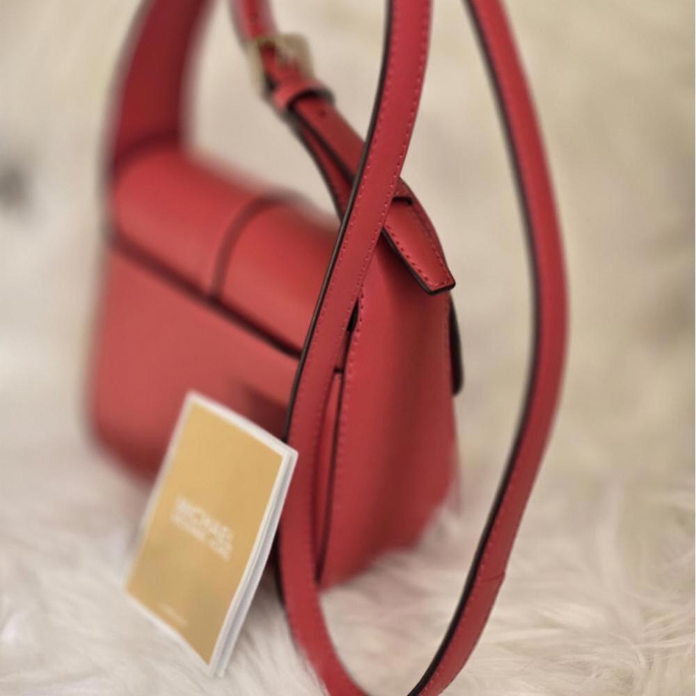 Michael Kors Lyra Small Flap Crossbody Leather Handbag - Picture 3 of 7